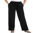Wide-Leg Velour Pant image number null