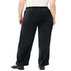 Wide-Leg Velour Pant image number null