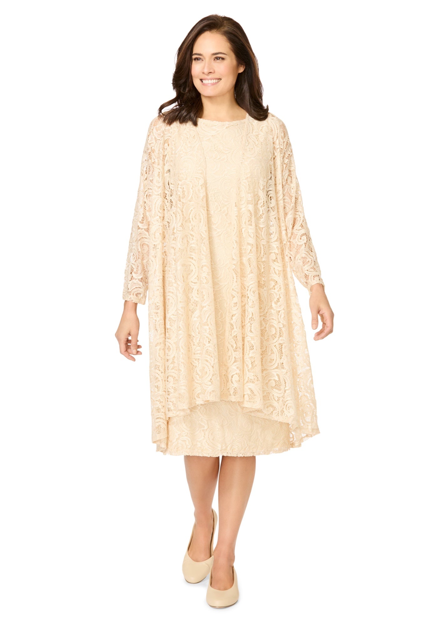 2 piece Lace Jacket Dress image number 0