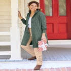 Cable Cardigan Hoodie image number null