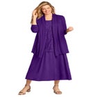 2-Fer Cardigan & Attached Lace Tunic image number null