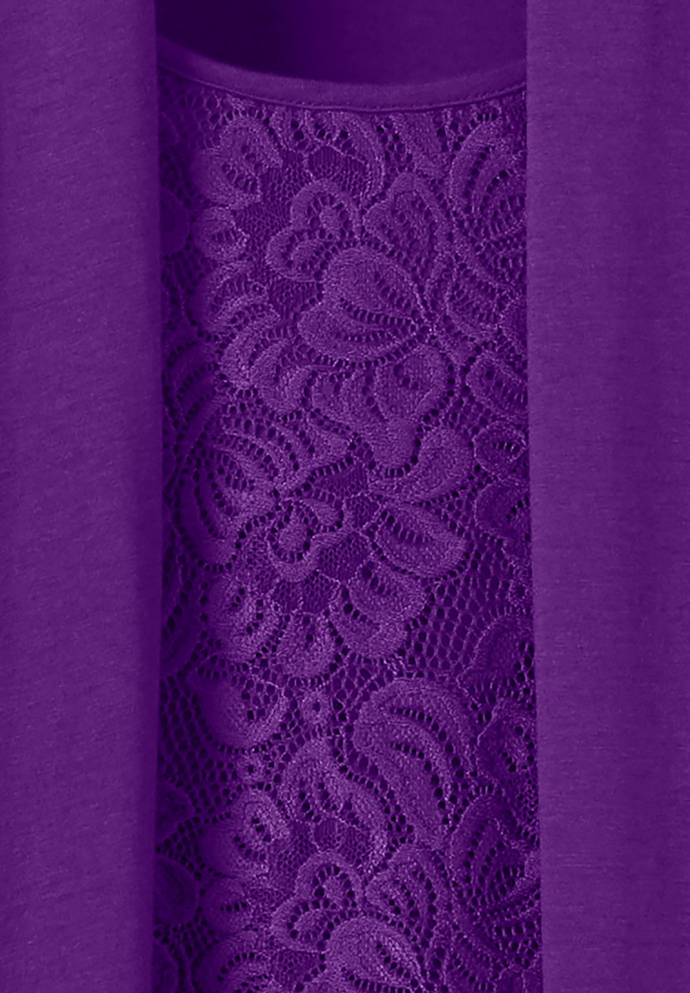 2-Fer Cardigan & Attached Lace Tunic image number 3