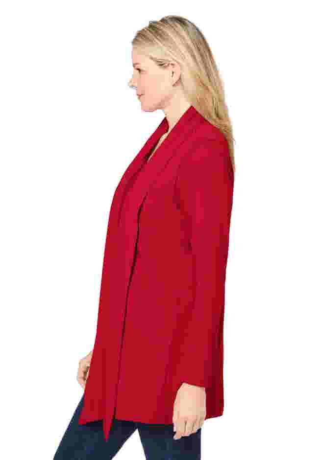2-Fer Cardigan & Attached Lace Tunic image number 2