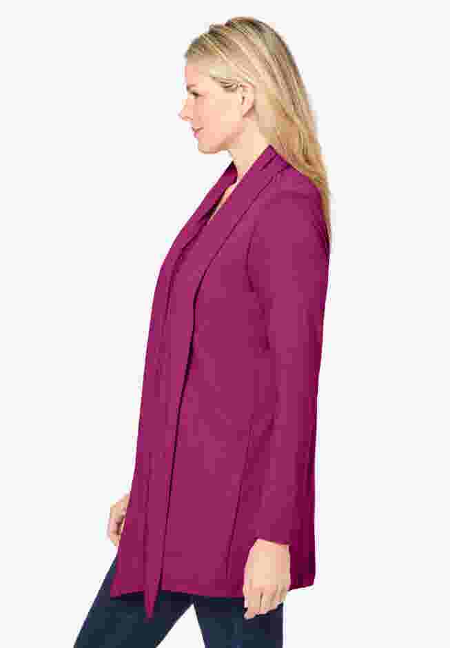 2-Fer Cardigan & Attached Lace Tunic image number 2
