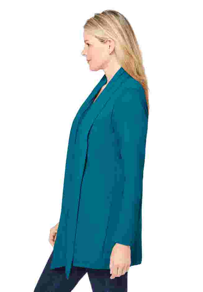 2-Fer Cardigan & Attached Lace Tunic image number 3