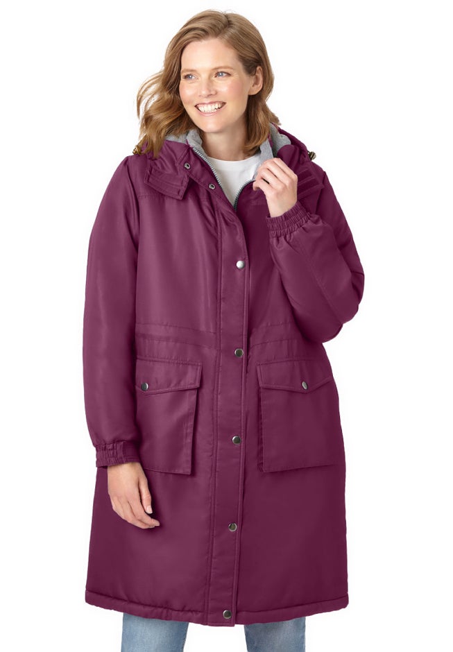 Mid-Length Microfiber Parka image number 2