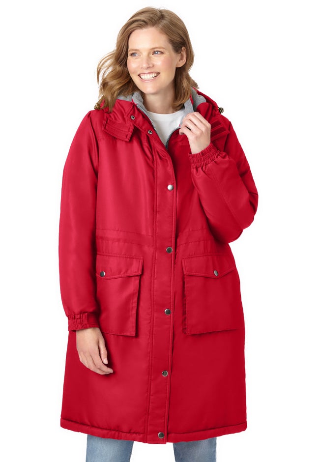 Mid-Length Microfiber Parka image number 2