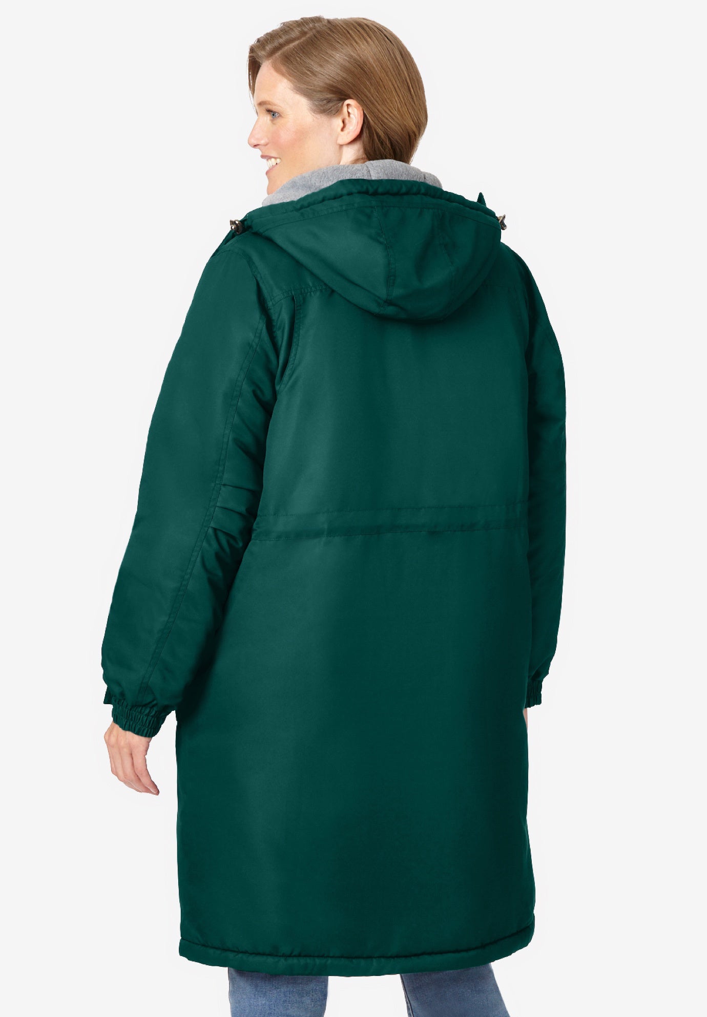 Mid-Length Microfiber Parka image number 3