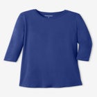 Perfect Three-Quarter Sleeve Crewneck Tee image number null