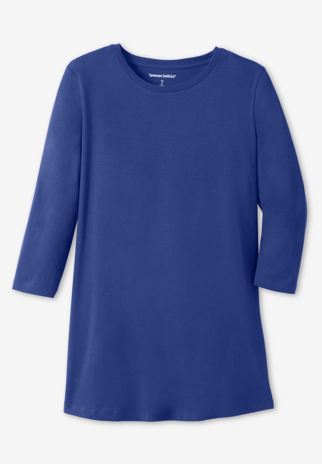 Perfect Three-Quarter Sleeve Crewneck Tee image number 2