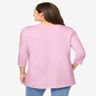 Perfect Three-Quarter Sleeve Crewneck Tee image number null