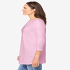 Perfect Three-Quarter Sleeve Crewneck Tee image number null