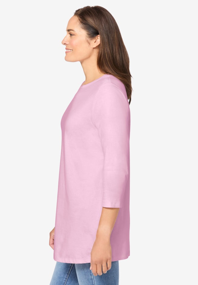 Perfect Three-Quarter Sleeve Crewneck Tee image number 2