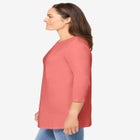 Perfect Three-Quarter Sleeve Crewneck Tee image number null