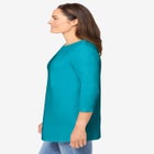 Perfect Three-Quarter Sleeve Crewneck Tee image number null
