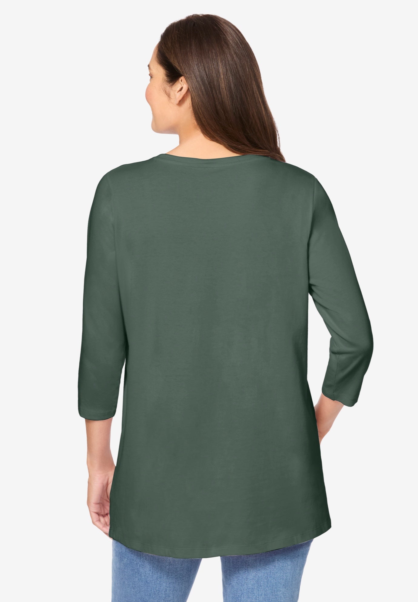 Perfect Three-Quarter Sleeve Crewneck Tee image number 1