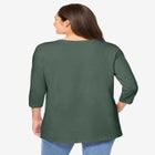 Perfect Three-Quarter Sleeve Crewneck Tee image number null