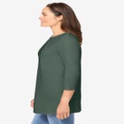 Perfect Three-Quarter Sleeve Crewneck Tee image number null