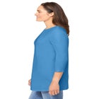 Perfect Three-Quarter Sleeve Crewneck Tee image number null