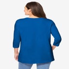 Perfect Three-Quarter Sleeve Crewneck Tee image number null