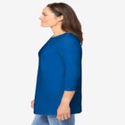 Perfect Three-Quarter Sleeve Crewneck Tee image number null