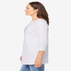 Perfect Three-Quarter Sleeve Crewneck Tee image number null