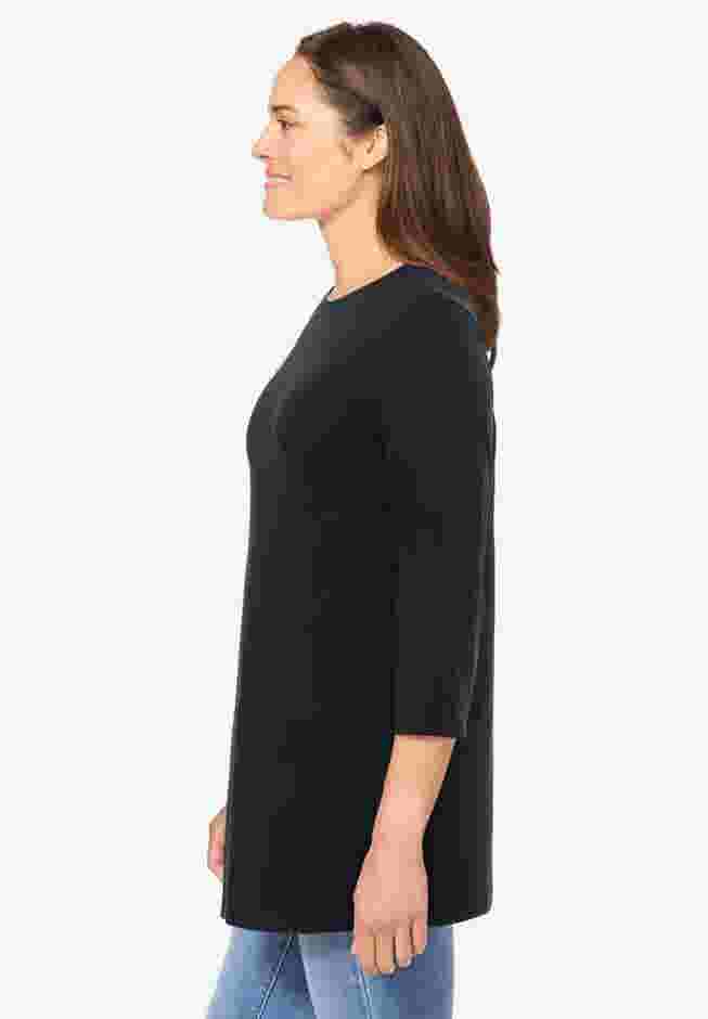 Perfect Three-Quarter Sleeve Crewneck Tee image number 2