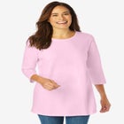 Perfect Three-Quarter Sleeve Crewneck Tee image number null