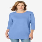 Perfect Three-Quarter Sleeve Crewneck Tee image number null