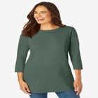 Perfect Three-Quarter Sleeve Crewneck Tee image number null