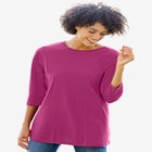 Perfect Three-Quarter Sleeve Crewneck Tee image number 0