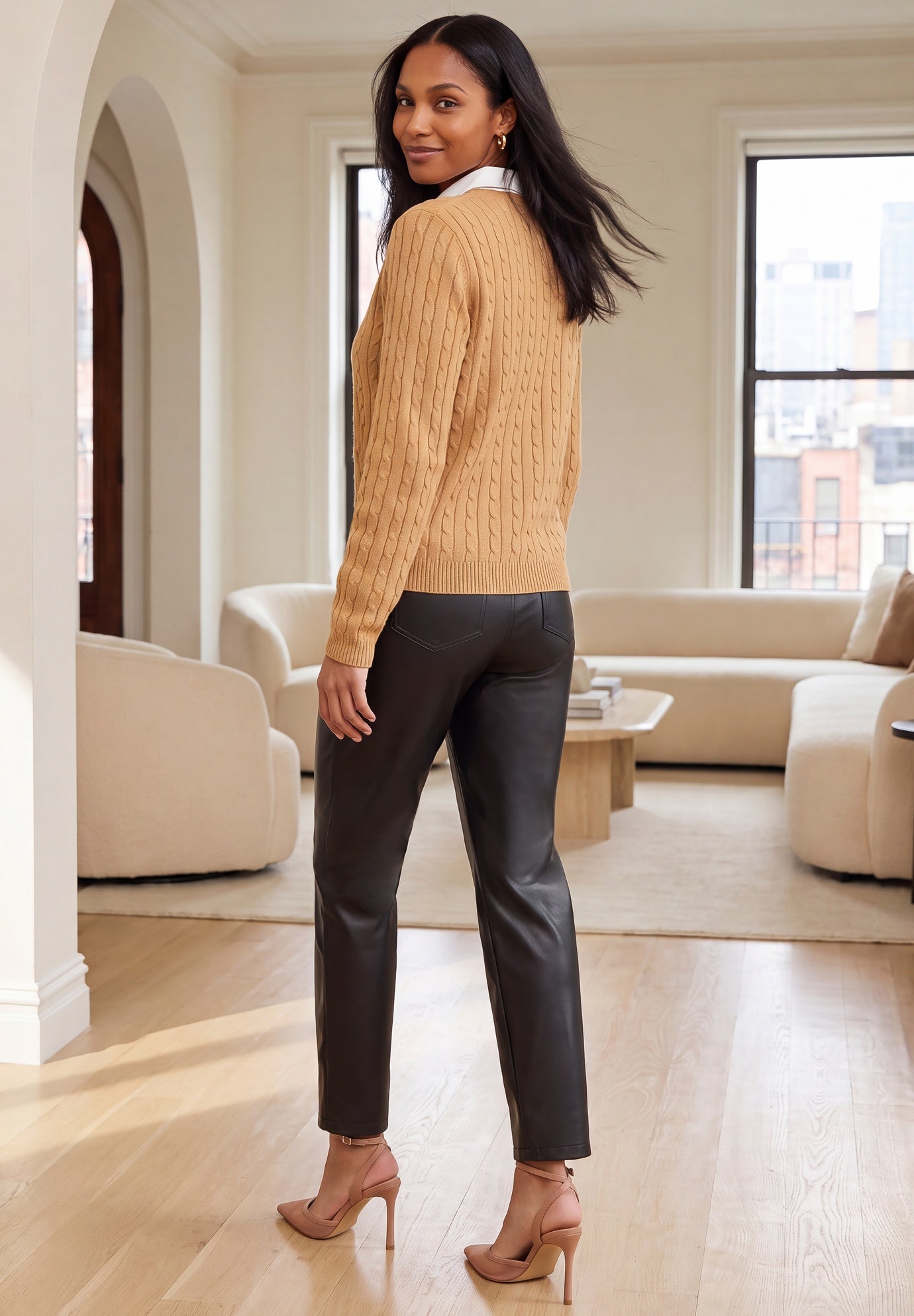 Cable Crewneck Sweater image number 1
