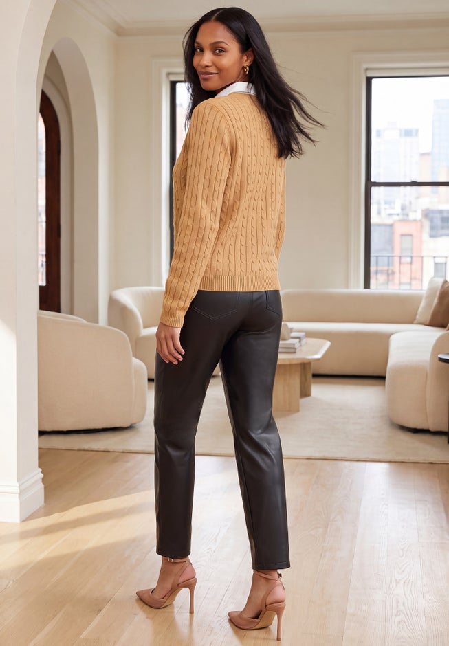 Cable Crewneck Sweater image number 1