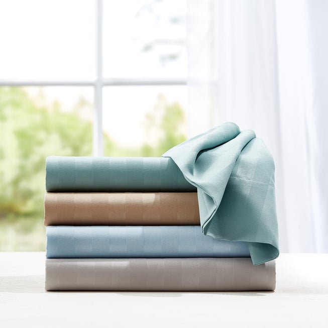 6-pc. Microfiber Bedtite™ Damask Stripe Sheet Set image number 1