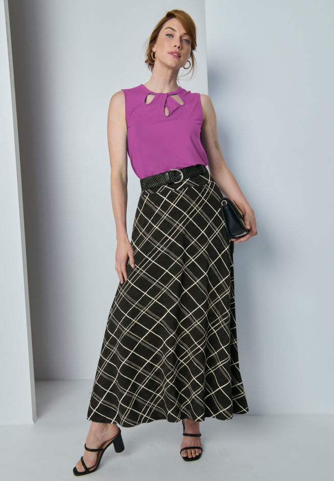 Sleeveless Cutout Knit Tunic image number 1