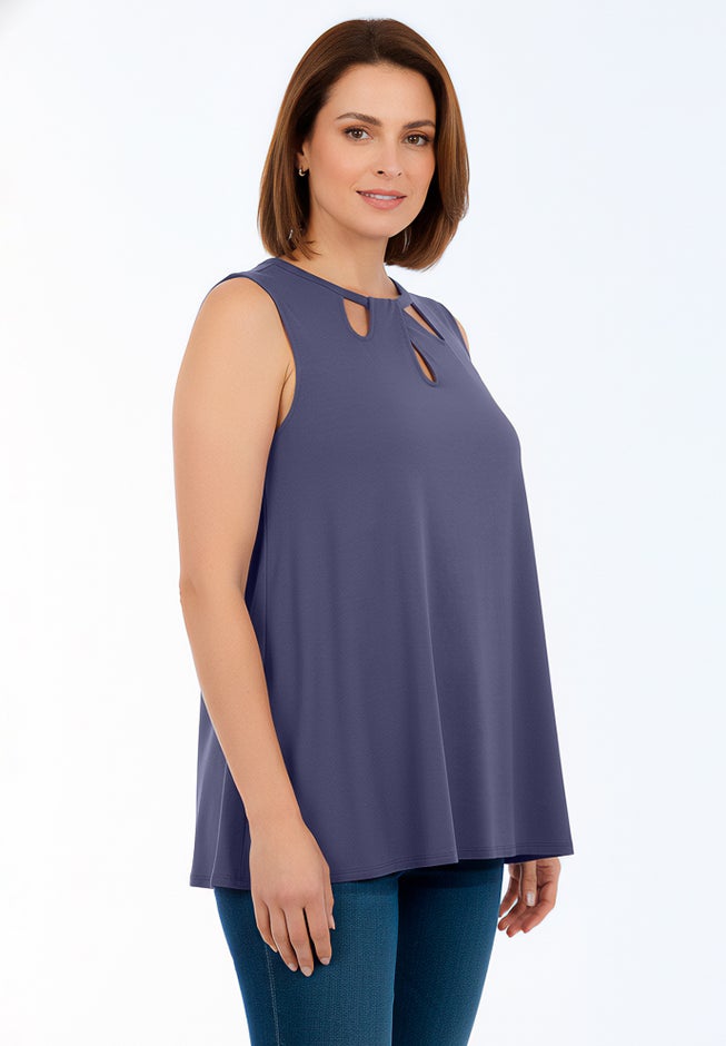 Sleeveless Cutout Knit Tunic image number 2