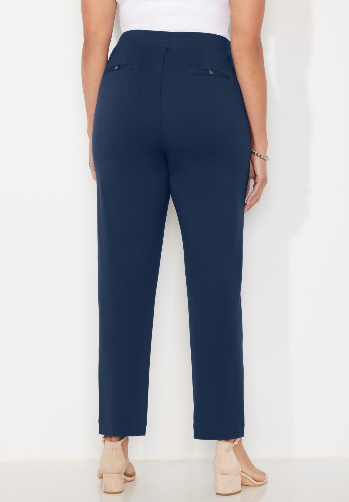 Liz&Me&reg; Slim Leg Ponte Knit Pant image number 1