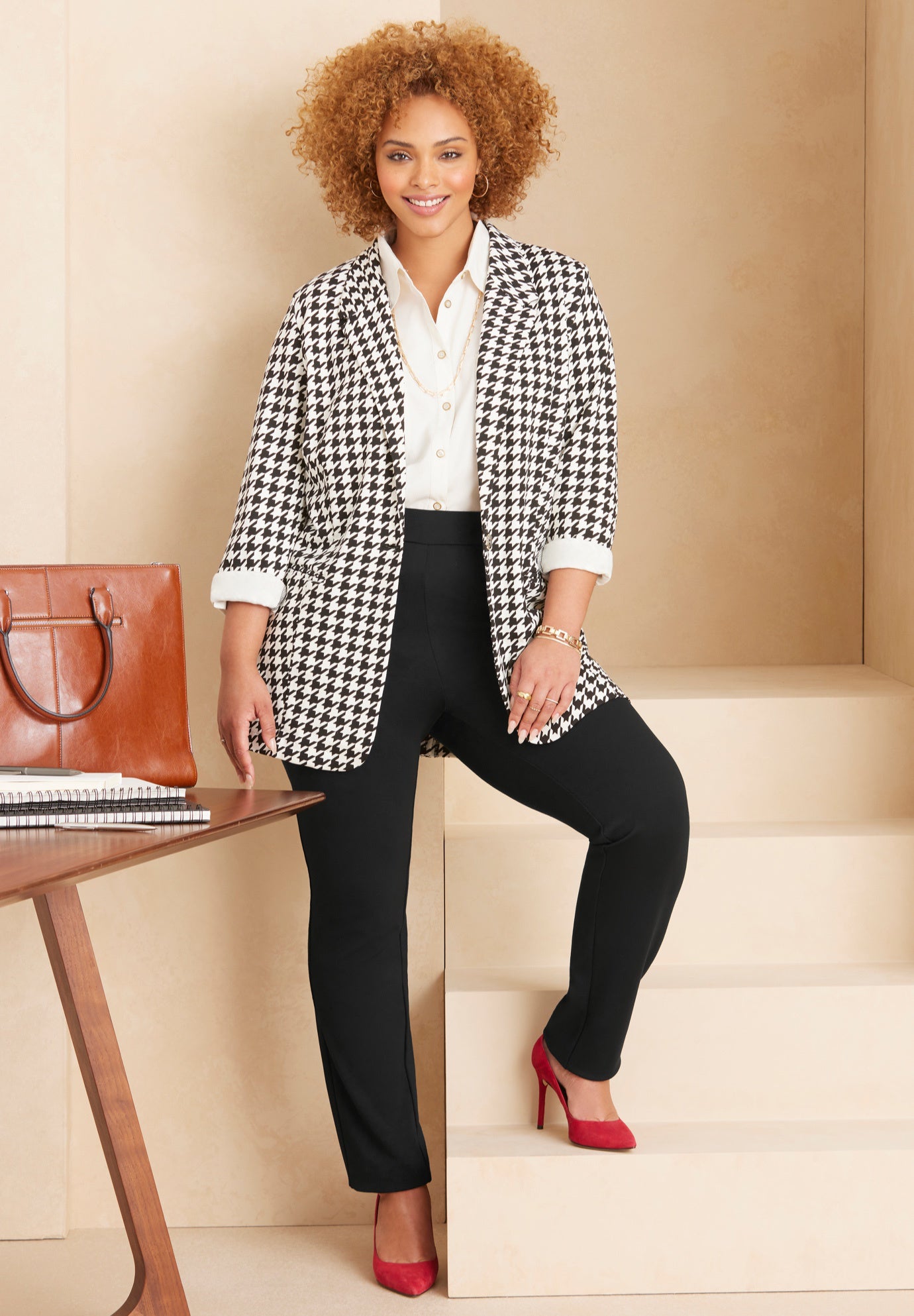 Liz&Me&reg; Slim Leg Ponte Knit Pant image number 5