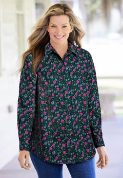 Perfect Long Sleeve Button Up Tunic