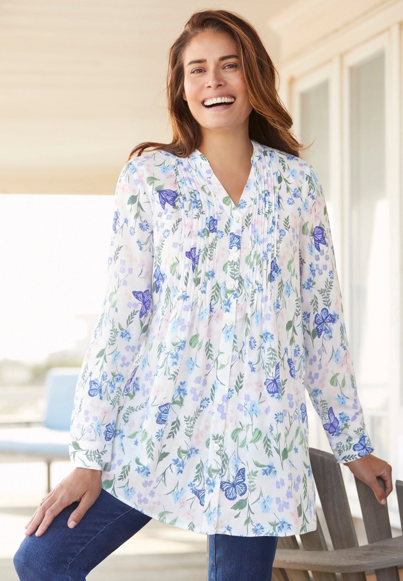 Perfect Pintuck Tunic image number 0