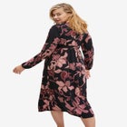 Knit Surplice Midi Dress With Self-Tie image number null