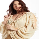 Draped Off-The-Shoulder Blouse image number null