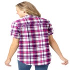 Short-Sleeve Button Down Seersucker Shirt image number null