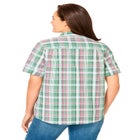 Short-Sleeve Button Down Seersucker Shirt image number null