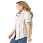 Short-Sleeve Button Down Seersucker Shirt image number null