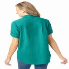 Short-Sleeve Button Down Seersucker Shirt image number null