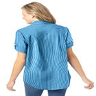 Short-Sleeve Button Down Seersucker Shirt image number null