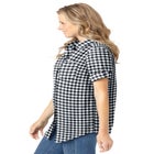 Short-Sleeve Button Down Seersucker Shirt image number null