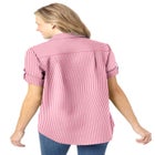 Short-Sleeve Button Down Seersucker Shirt image number null