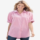 Short-Sleeve Button Down Seersucker Shirt image number null